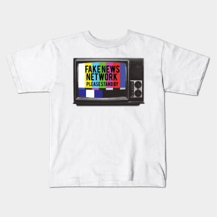 Fake News Network Please Stand By Kids T-Shirt